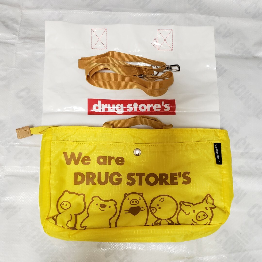 未使用 drug store's 2wayバッグ イエロー 未使用 drug store's 2wayバッグ イエロー