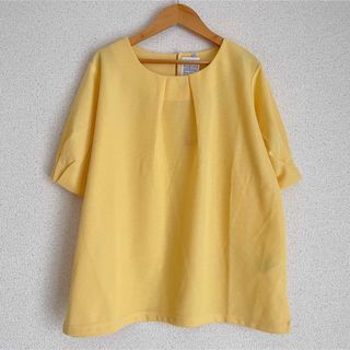 ★ 大きいサイズ新品　タック加工、きれい色カットソー　LLサイズ★(カットソー(半袖/袖なし))