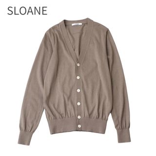 SLOANE - SLOANE 18G天竺 ポリエステル×コットン ウルトラ撥水 Vネックカーデ