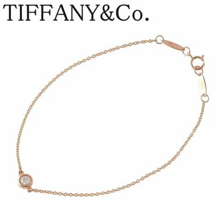 ティファニー(Tiffany & Co.)のティファニー ダイヤ ブレスレット バイザヤード AU750PG 枠5.2mm ダイヤ0.10ct 18.5cm 新品仕上げ済 TIFFANY【16595】(ブレスレット/バングル)