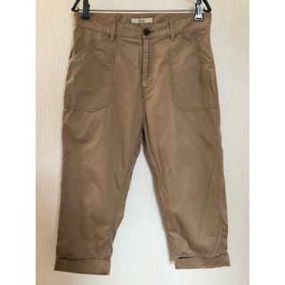 シュカグローバルワーク(shuca GLOBALWORK)のshucaGLOBALWORK クロップドチノパンツ 七部丈 ベージュ L(クロップドパンツ)