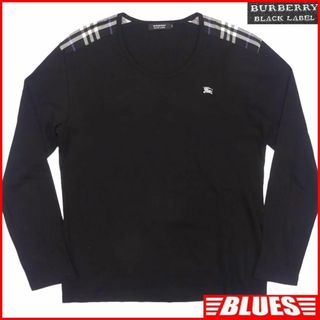 バーバリーブラックレーベル(BURBERRY BLACK LABEL)の日本製 バーバリーブラックレーベル Tシャツ L ノバチェック 刺繍TY3129(Tシャツ/カットソー(半袖/袖なし))