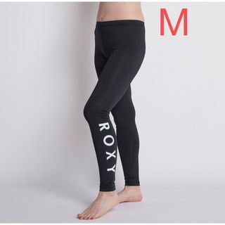 ロキシー(Roxy)のroxy レディース　ラッシュレギンス　黒　青　M(水着)