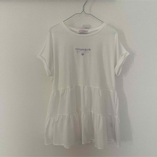 ビビアンブルー　チュニック　半袖Tシャツ　130(Tシャツ/カットソー)