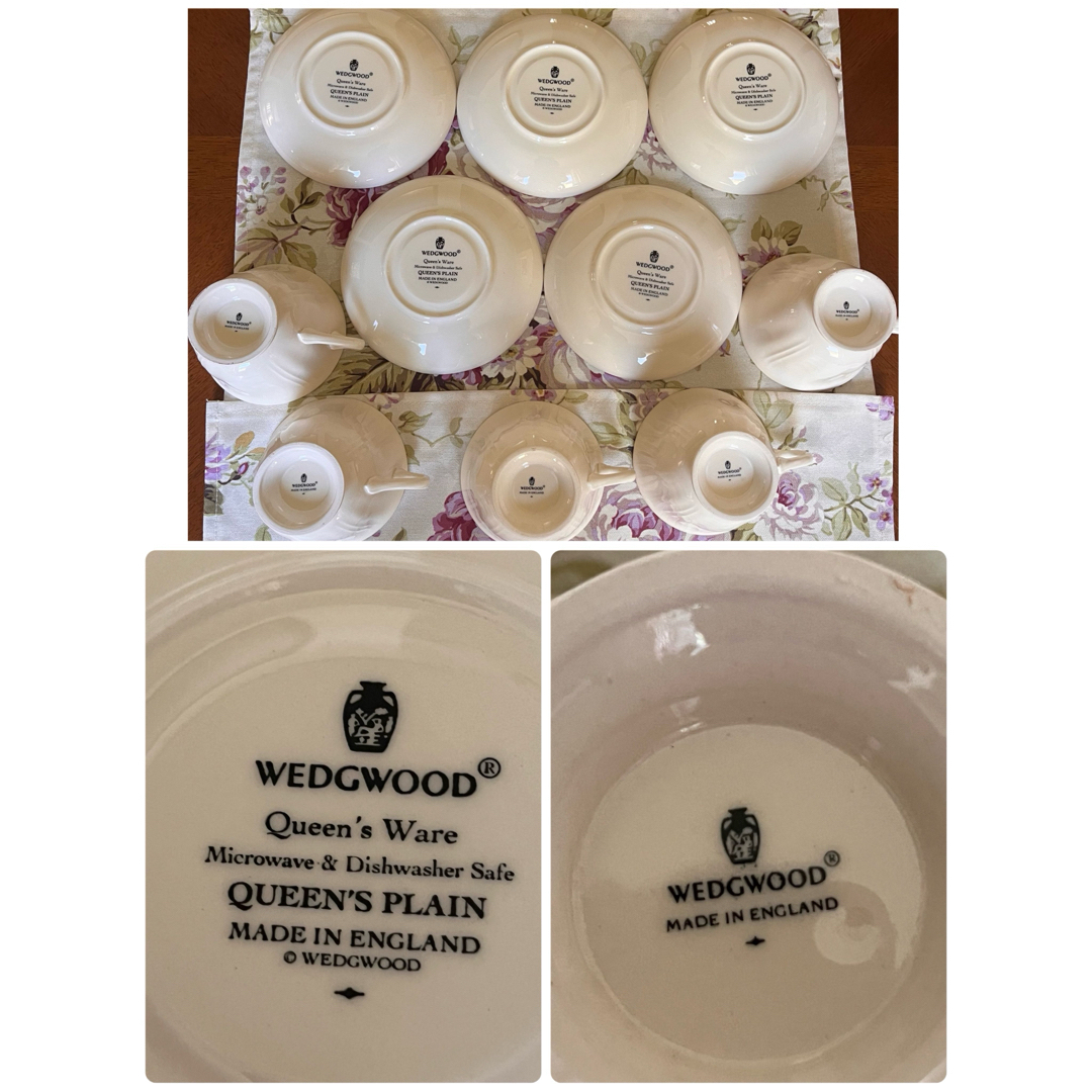 WEDGWOOD - 【黒壺美品】ウェッジウッド☆クイーンズプレーン WEDGWOOD - 【黒壺美品】ウェッジウッド☆クイーンズプレーン