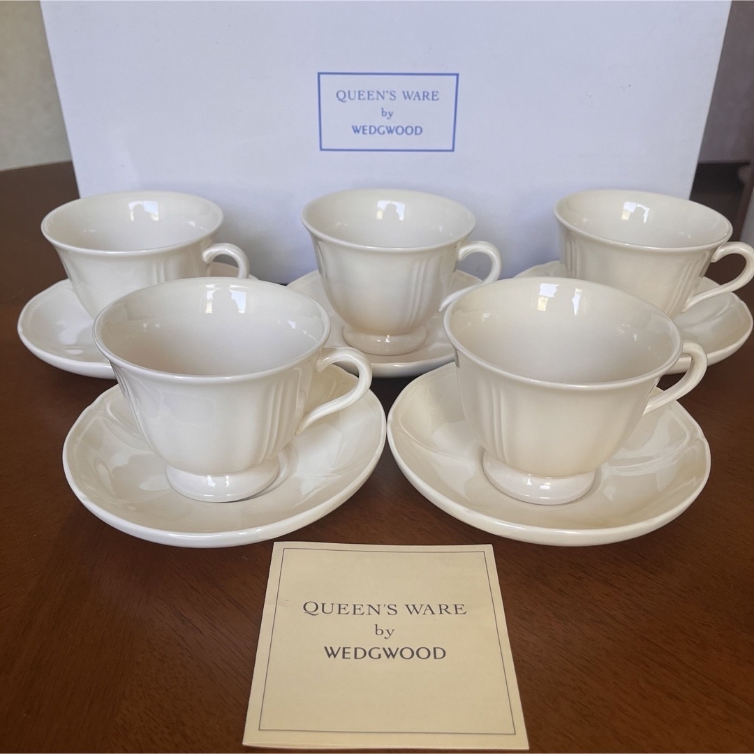 WEDGWOOD - 【黒壺美品】ウェッジウッド☆クイーンズプレーン WEDGWOOD - 【黒壺美品】ウェッジウッド☆クイーンズプレーン