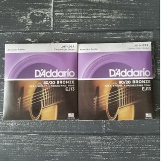 新品　D'Addario ダダリオ アコースティックギター弦 EJ13 2個(弦)