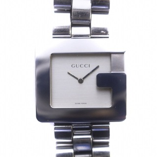 グッチ(Gucci)のグッチ 3600M 腕時計 Gスクエア クォーツ ロゴ 白文字盤 シルバーカラー(腕時計)