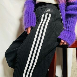 adidas - adidas pleats pants プリーツジャージパンツ Lサイズ