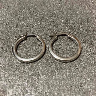 VINTAGE ヴィンテージ シルバー925シンプル肉厚フープピアス/イヤリング(ピアス(両耳用))