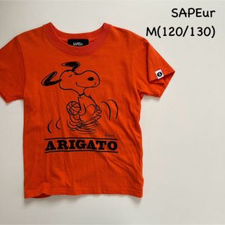 サプール(SAPEur) 半袖Tシャツ スヌーピー サイズM (120/130)(Tシャツ/カットソー)