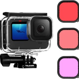 GoPro 用 防水ハウジングケース + 3種類の色 フィルター Hero 12(その他)