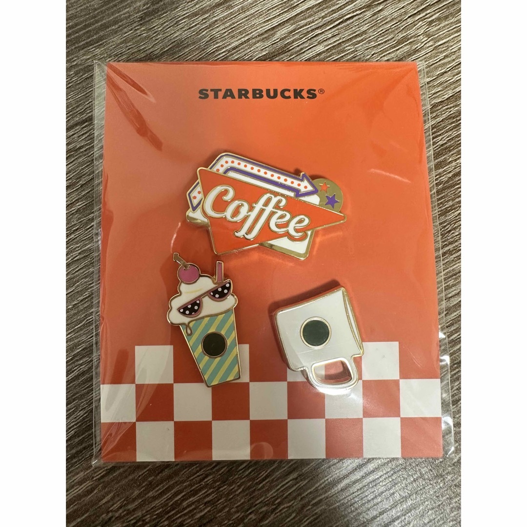 Starbucks(スターバックス)のスターバックスコーヒーダイナー ピンバッチセット エンタメ/ホビーのエンタメ その他(その他)の商品写真