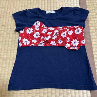 SLAP SLIP - 【美品】半袖Tシャツ　100cm スラップスリップ　べべ　花柄　子供服　女の子