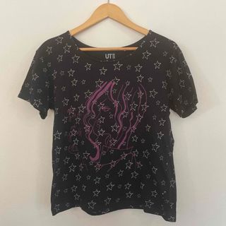 ユニクロ(UNIQLO)のコラボTシャツ 黒Tシャツ(Tシャツ(半袖/袖なし))