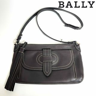 Bally - BALLY タッセル レザー ショルダーバッグ