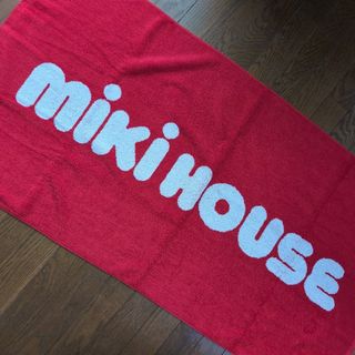 ミキハウス(mikihouse)の＃新品☆未使用　ミキハウス　ノベルティ大判バスタオル(タオル/バス用品)