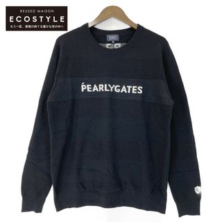 パーリーゲイツ(PEARLY GATES)のパーリーゲイツ 053-9270009  ブラック ウール ロゴセーター 5(その他)