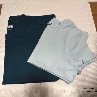 ユニクロ(UNIQLO)の半袖 無地 Tシャツ 2枚セット ユニクロ(Tシャツ/カットソー(半袖/袖なし))