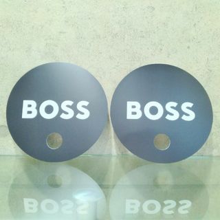 ☆2枚セット！BOSS ボスオリジナル うちわ ノベルティ 非売品 ショップ粗品