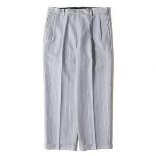 ワコマリア(WACKO MARIA)の新品同様 WACKO MARIA ワコマリア パンツ サイズ:XXL 23SS DORMEUIL ストライプ 2タック スラックスパンツ DOUBLE PLEATED TROUSERS ライトパープル ボトムス ズボン コラボ【メンズ】【中古】(その他)