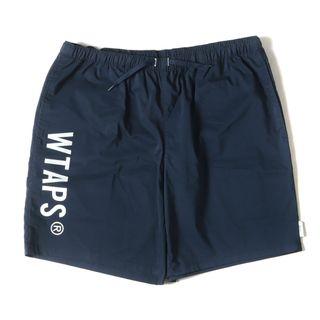 ダブルタップス(W)taps)の美品 WTAPS ダブルタップス パンツ サイズ:XL 23SS ブランドロゴ イージーショーツ SPSS2002 SHORTS CTPL SIGN ネイビー 紺 ボトムス ズボン ショートパンツ【メンズ】【中古】(ショートパンツ)