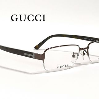 Gucci - GUCCI メガネフレーム ハーフリム 日本製 GG9677J