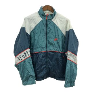 ナイキ(NIKE)の90年代 NIKE ナイキ ナイロン トラックジャケット スポーツ ライトブルー (メンズ L) 中古 古着 Q5300(その他)