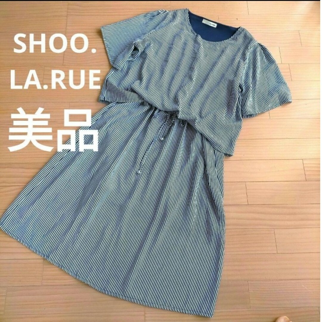 SHOO・LA・RUE(シューラルー)の美品　シューラルー　LL　タックインワンピース レディースのワンピース(ひざ丈ワンピース)の商品写真