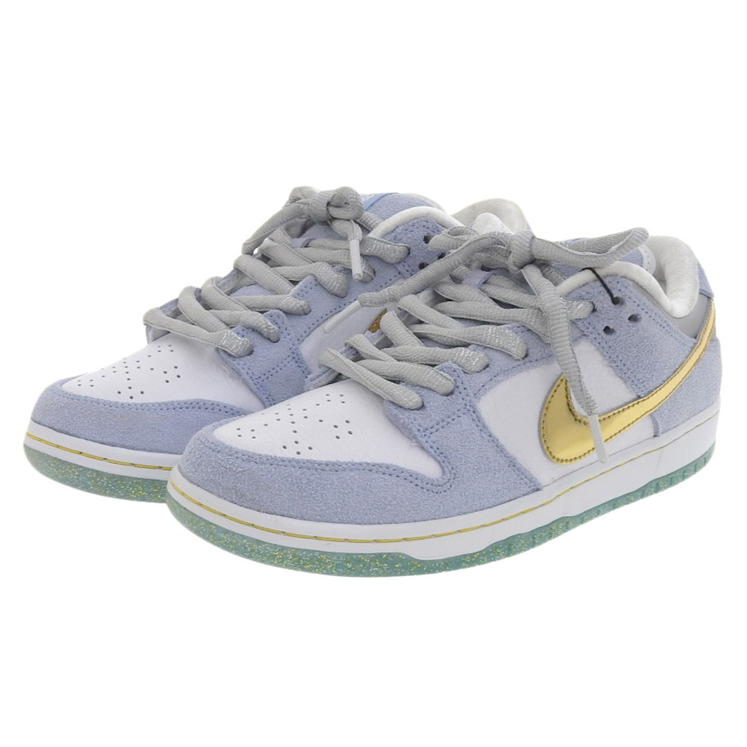 NIKE(ナイキ)のナイキ 新品同様 NIKE ナイキ SB DUNK LOW PRO QS ショーンクライヴァー シューズ メンズ ホワイト×ライトブルー 27.5cm DC9936-100 9.5(US) メンズの靴/シューズ(その他)の商品写真