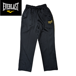 エバーラスト(EVERLAST)のy2k EVERLAST ブラック ゴールド ロゴ ジャージパンツ(その他)