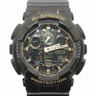 ジーショック(G-SHOCK)のCASIO G-SHOCK カモフラージュダイヤル 腕時計 黒 GA-100CF(腕時計)
