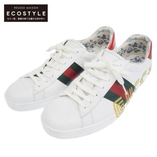 グッチ(Gucci)のグッチ GUCCI グッチ エース レザー スニーカー メンズ ホワイト レッド 10 523455 10(その他)