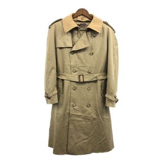 70年代 BARACUTA バラクータ ダブルトレンチコート ライナー付き ベージュ (メンズ 42 R) 中古 古着 Q5305(トレンチコート)