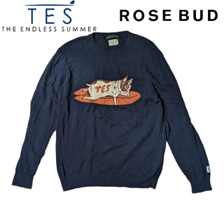 エンドレスサマー(THE ENDLESS SUMMER（TES）)のROSE BUD COUPLES TES ネイビー ニットセーター(ニット/セーター)