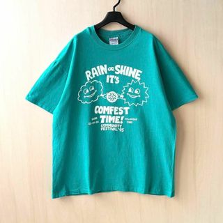 ヘインズ(Hanes)の90s USA製古着　ヴィンテージ　ヘインズ　イベントTシャツ　フェス　イラスト(Tシャツ/カットソー(半袖/袖なし))