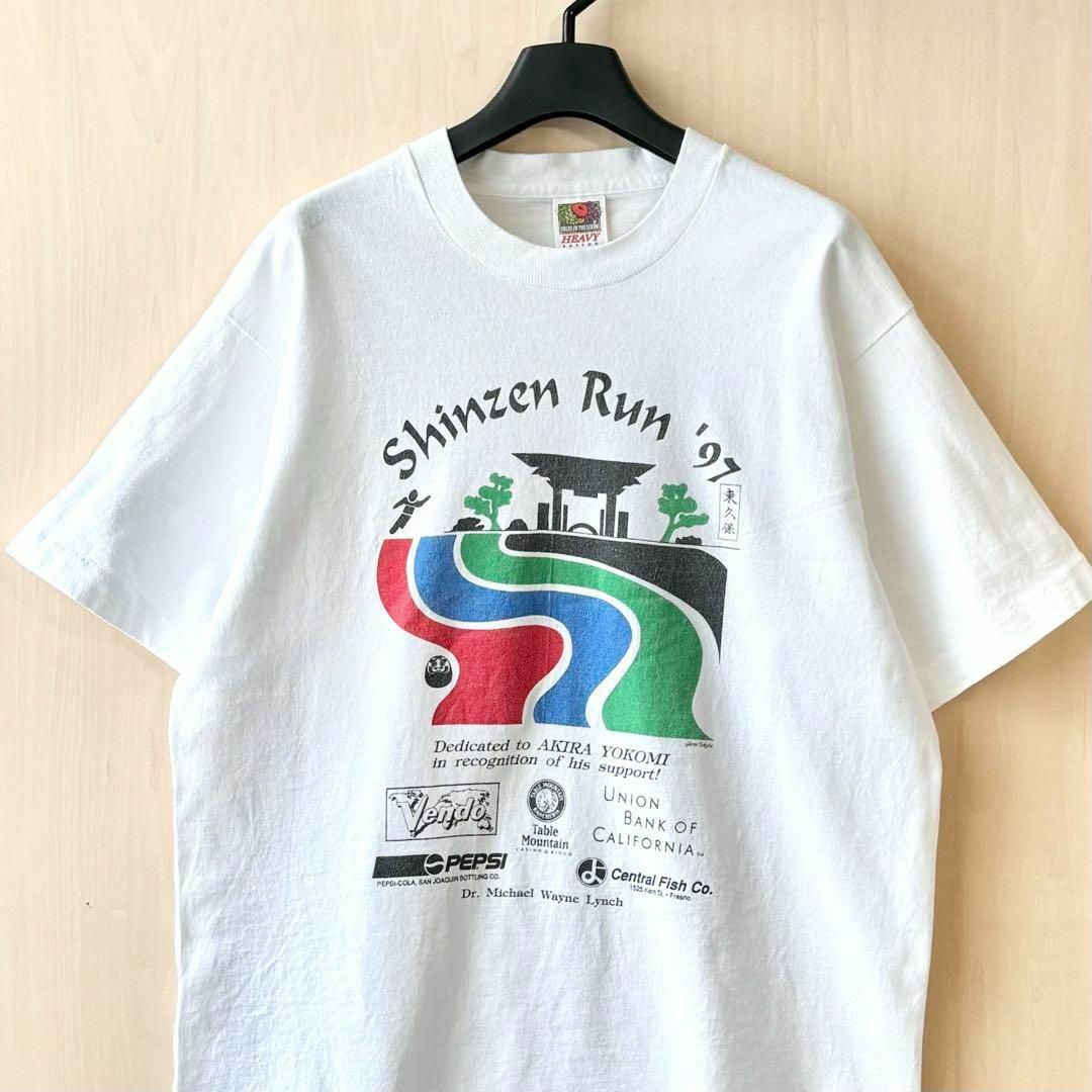 FRUIT OF THE LOOM(フルーツオブザルーム)の90s古着　ヴィンテージ　イベントTシャツ　グラフィック　シングルステッチ メンズのトップス(Tシャツ/カットソー(半袖/袖なし))の商品写真