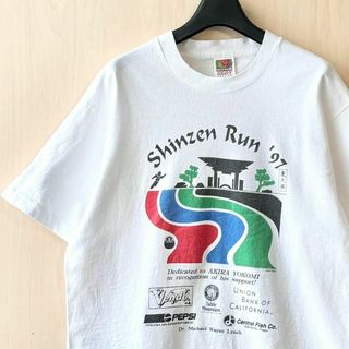 フルーツオブザルーム(FRUIT OF THE LOOM)の90s古着　ヴィンテージ　イベントTシャツ　グラフィック　シングルステッチ(Tシャツ/カットソー(半袖/袖なし))