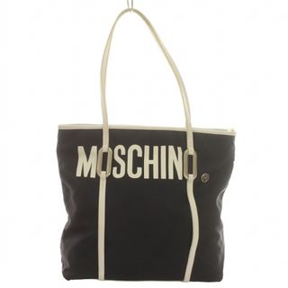 モスキーノ(MOSCHINO)のモスキーノ MOSCHINO トートバック ロゴ 肩掛け レザー ナイロン(トートバッグ)