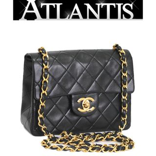 シャネル(CHANEL)のシャネル CHANEL ミニマトラッセ チェーンショルダーバッグ ラムスキン 黒 G金具 2番 【64983】(ショルダーバッグ)