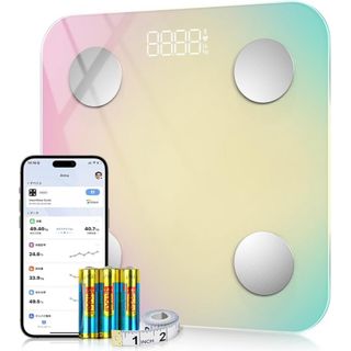 【人気カラー】体重計 体脂肪計 体組成計 ボディスケール 高性能 スマホ連動(体重計)
