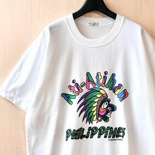 アティアティハン　フィリピン　民族フェイス　古着　Tシャツ　グラフィック(Tシャツ/カットソー(半袖/袖なし))