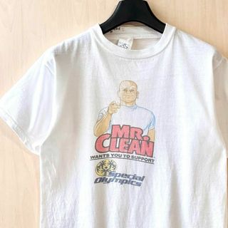 ヴィンテージ(VINTAGE)の80s 90s古着　ヴィンテージ　パキ綿　MR.CLEAN キャラTシャツ(Tシャツ/カットソー(半袖/袖なし))