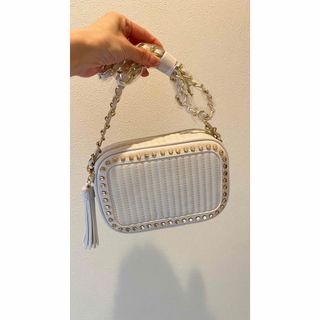 レベッカミンコフ(Rebecca Minkoff)のレベッカミンコフショルダーバッグチェーンバッグ ホワイト(ショルダーバッグ)