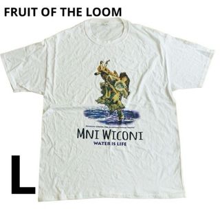 フルーツオブザルーム(FRUIT OF THE LOOM)のFRUIT OF THE LOOM  アメリカンインディアン　ホワイト Tシャツ(Tシャツ/カットソー(半袖/袖なし))