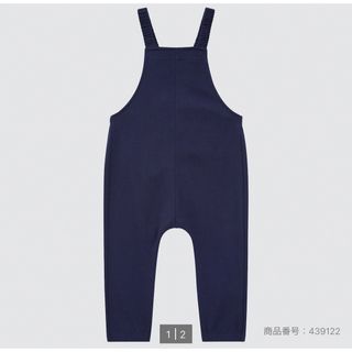 ユニクロ(UNIQLO)のユニクロ　サロペットパンツ　90 ネイビー(パンツ/スパッツ)