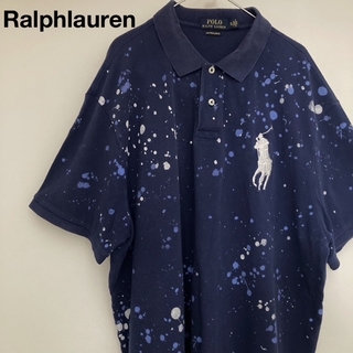 POLO RALPH LAUREN - ポロラルフローレン ポロシャツ ドット ペイント柄 ビッグポニー