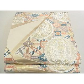 平和屋2◎六通柄袋帯　鳳凰天井花文　金銀糸　逸品　DAAA3571rt(帯)