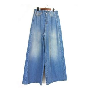 ヴェトモン VETEMENTS ■ 24SS 【 BIG SHAPE DENIM PANTS UE64PA140X 】 ビッグ シェイプ ワイド デニム パンツ　33178