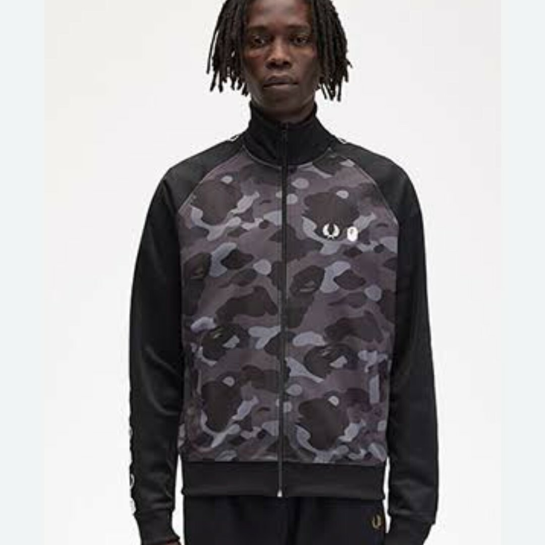 新品 BAPE × FRED PERRY カモ トラックジャケット XXL 新品 BAPE × FRED PERRY カモ トラックジャケット XXL